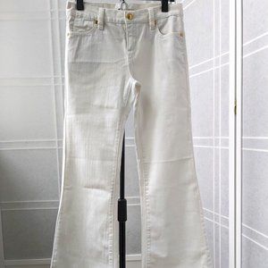 BCBGMaxAzria Tanya the Wide Leg Cloud White Jeans